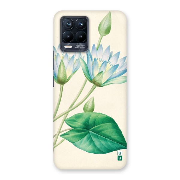 Blue Lotus Back Case for Realme 8 Pro
