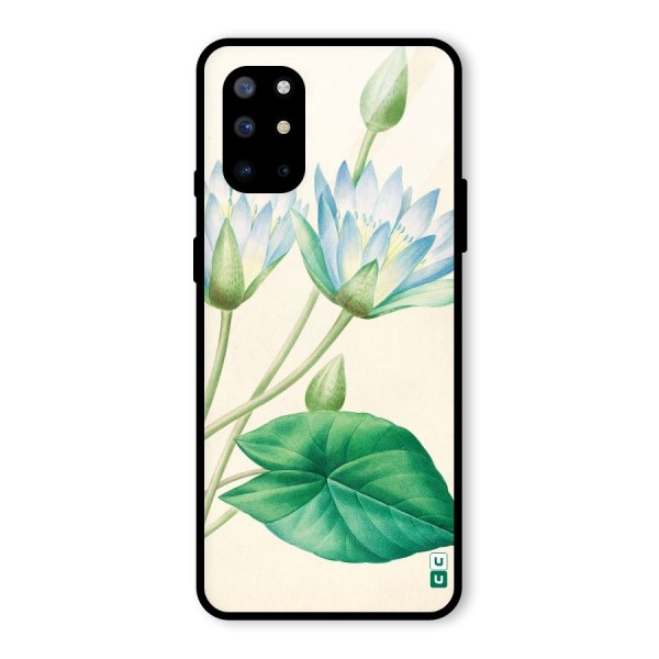 Blue Lotus Glass Back Case for OnePlus 8T