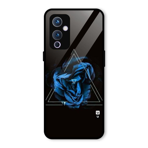 Blue Magic Triangle Glass Back Case for OnePlus 9