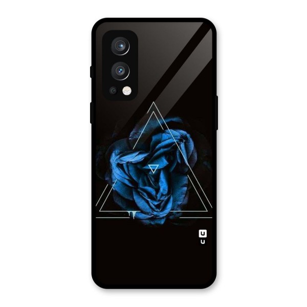 Blue Magic Triangle Glass Back Case for OnePlus Nord 2 5G