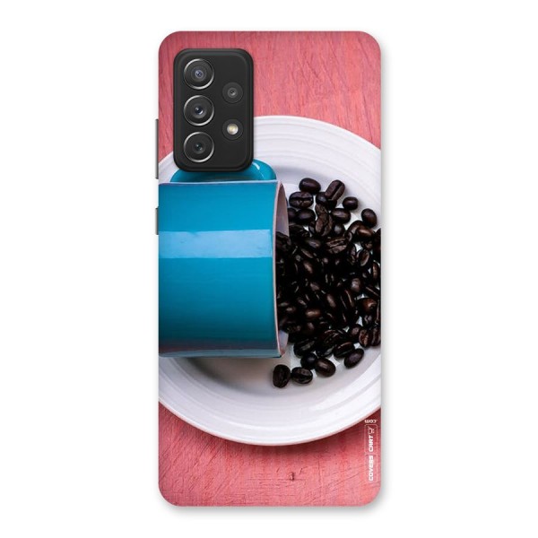 Blue Mug And Beans Back Case for Galaxy A72