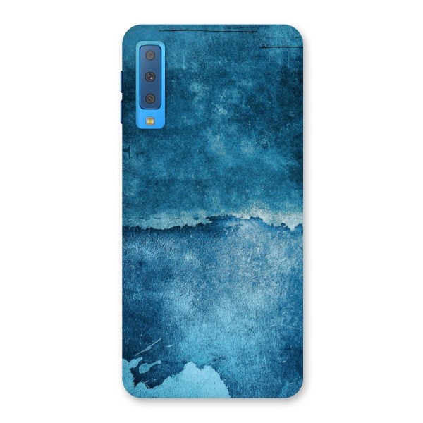 Blue Paint Wall Back Case for Galaxy A7 (2018)