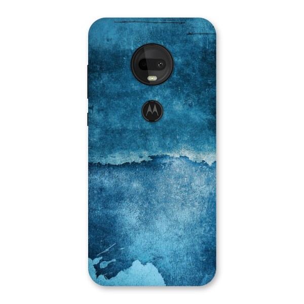 Blue Paint Wall Back Case for Moto G7