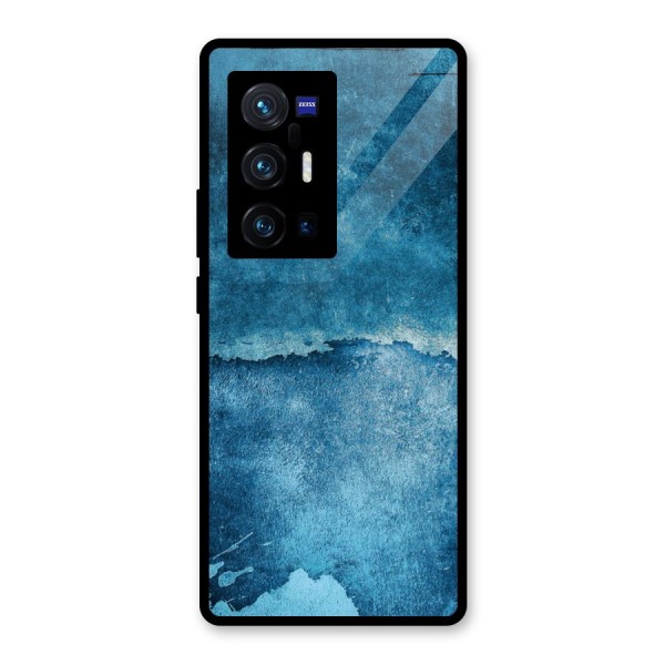 Blue Paint Wall Glass Back Case for Vivo X70 Pro Plus