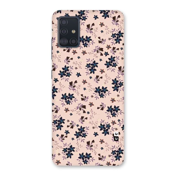 Blue Peach Floral Back Case for Galaxy A51