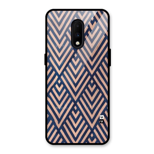 Blue Peach Glass Back Case for OnePlus 7