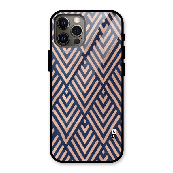 Blue Peach Glass Back Case for iPhone 12 Pro