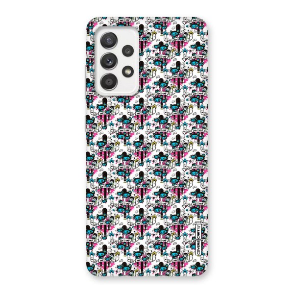 Blue Pink Pattern Back Case for Galaxy A52