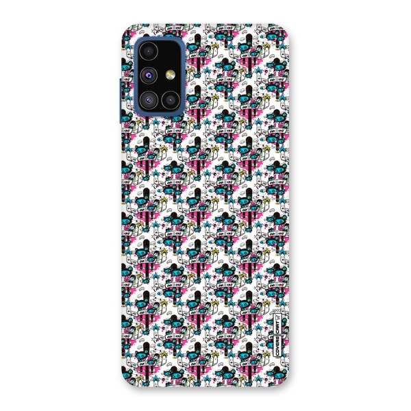 Blue Pink Pattern Back Case for Galaxy M51