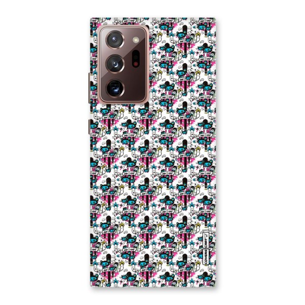 Blue Pink Pattern Back Case for Galaxy Note 20 Ultra
