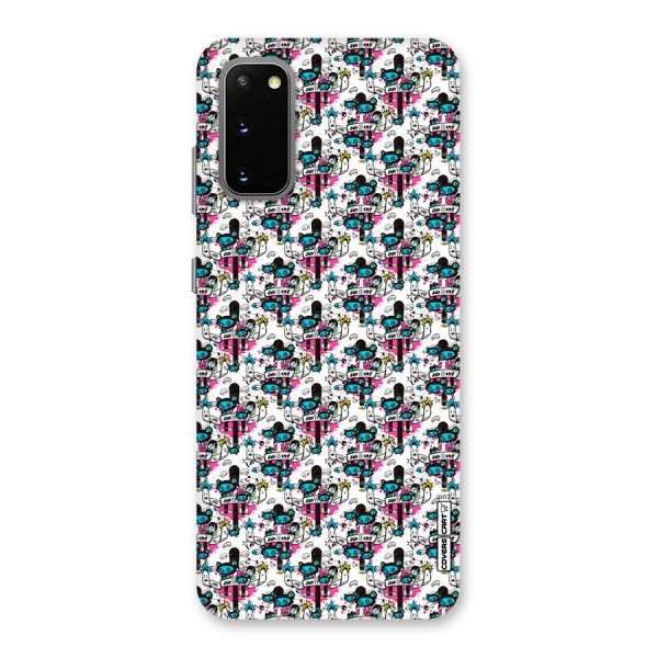 Blue Pink Pattern Back Case for Galaxy S20