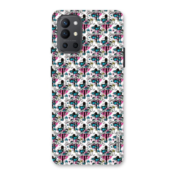 Blue Pink Pattern Back Case for OnePlus 9R