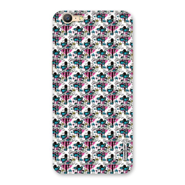 Blue Pink Pattern Back Case for Oppo A39