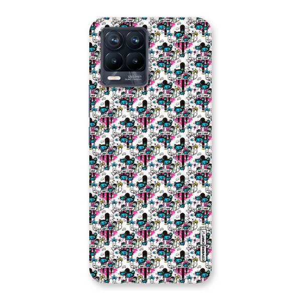 Blue Pink Pattern Back Case for Realme 8 Pro