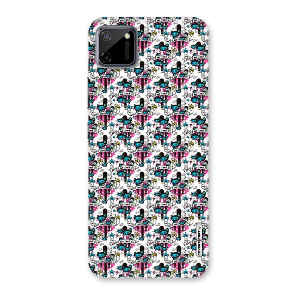 Blue Pink Pattern Back Case for Realme C11