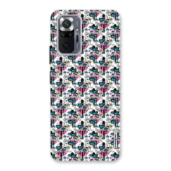 Blue Pink Pattern Back Case for Redmi Note 10 Pro