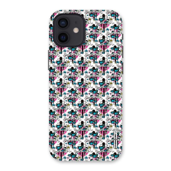 Blue Pink Pattern Back Case for iPhone 12
