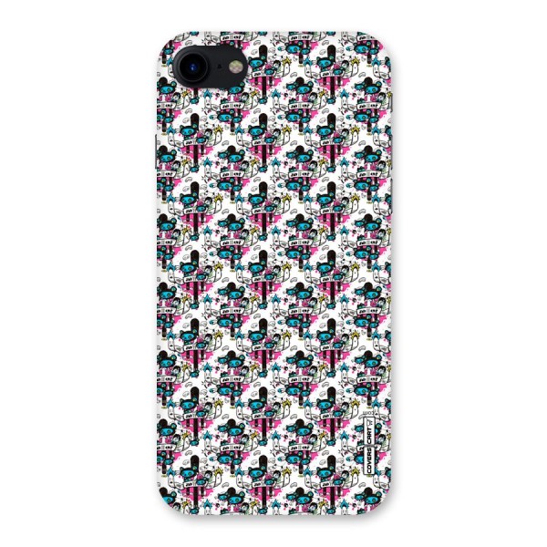 Blue Pink Pattern Back Case for iPhone SE 2020