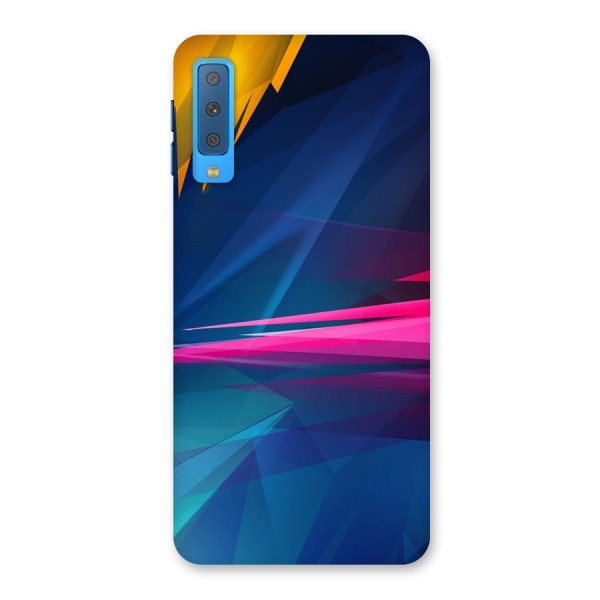 Blue Red Abstract Back Case for Galaxy A7 (2018)