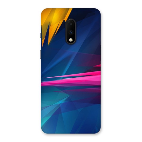 Blue Red Abstract Back Case for OnePlus 7