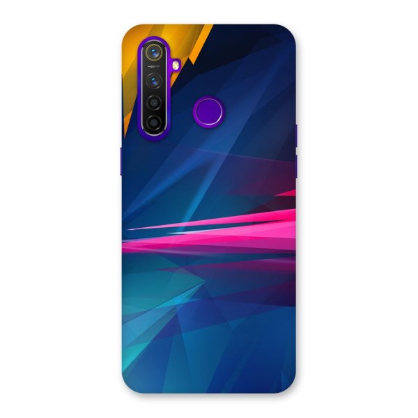 Blue Red Abstract Back Case for Realme 5 Pro