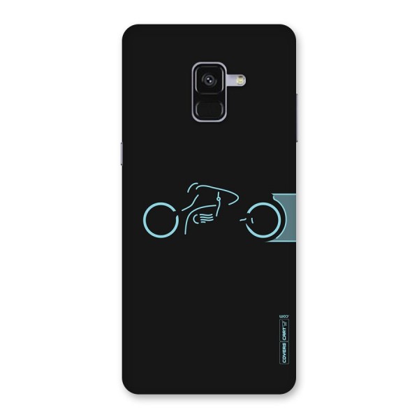 Blue Ride Back Case for Galaxy A8 Plus