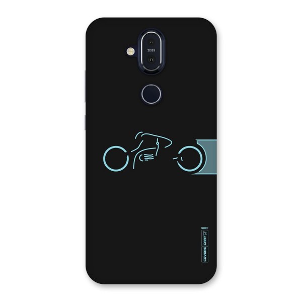 Blue Ride Back Case for Nokia 8.1
