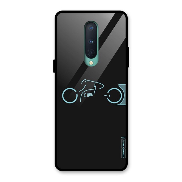 Blue Ride Glass Back Case for OnePlus 8