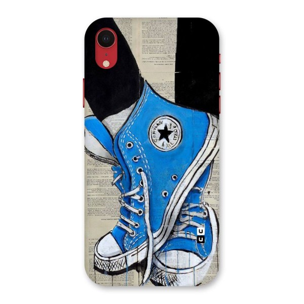Blue Shoes Back Case for iPhone XR