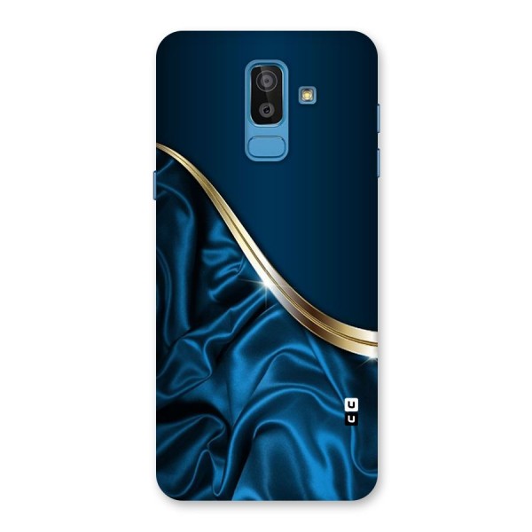 Blue Smooth Flow Back Case for Galaxy J8