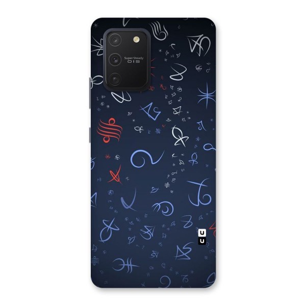Blue Symbols Back Case for Galaxy S10 Lite