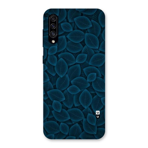 Blue Thin Leaves Back Case for Galaxy A30s