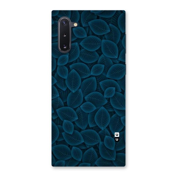 Blue Thin Leaves Back Case for Galaxy Note 10