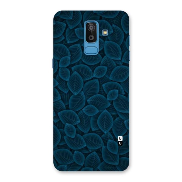 Blue Thin Leaves Back Case for Galaxy On8 (2018)