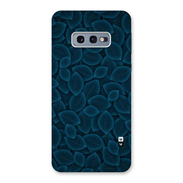 Blue Thin Leaves Back Case for Galaxy S10e
