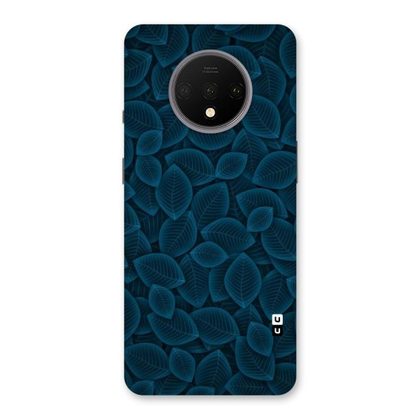 Blue Thin Leaves Back Case for OnePlus 7T
