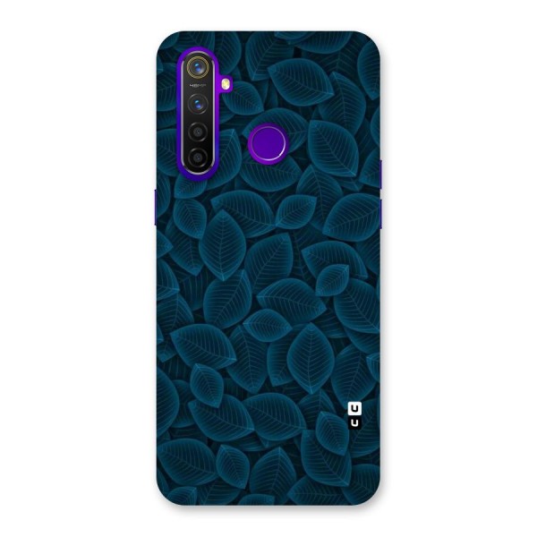 Blue Thin Leaves Back Case for Realme 5 Pro