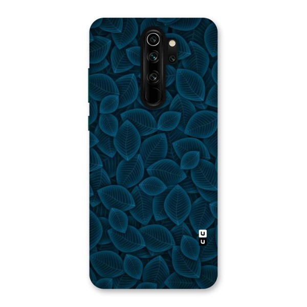 Blue Thin Leaves Back Case for Redmi Note 8 Pro