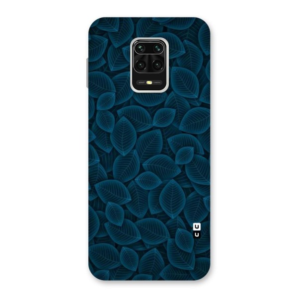 Blue Thin Leaves Back Case for Redmi Note 9 Pro