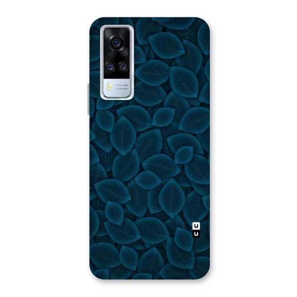 Blue Thin Leaves Back Case for Vivo Y31