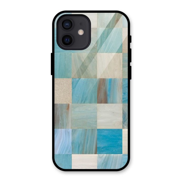 Blue Tiles Glass Back Case for iPhone 12