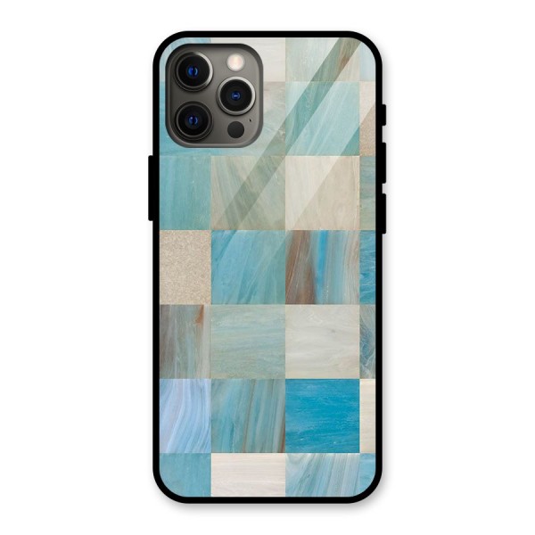 Blue Tiles Glass Back Case for iPhone 12 Pro Max
