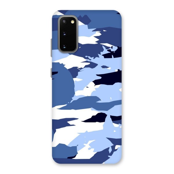 Blue White Canvas Back Case for Galaxy S20