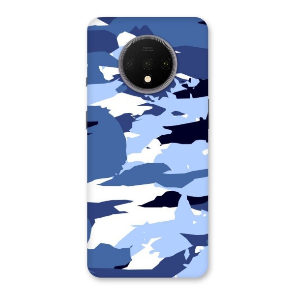 Blue White Canvas Back Case for OnePlus 7T