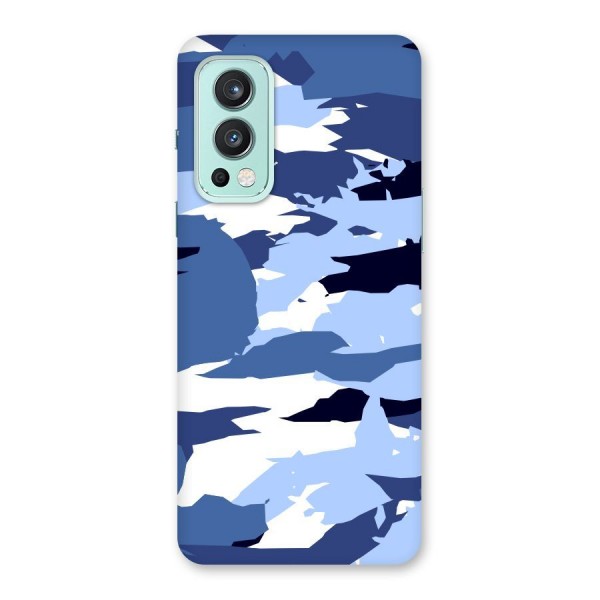 Blue White Canvas Back Case for OnePlus Nord 2 5G