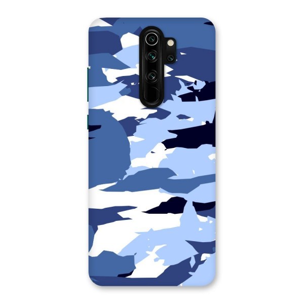 Blue White Canvas Back Case for Redmi Note 8 Pro