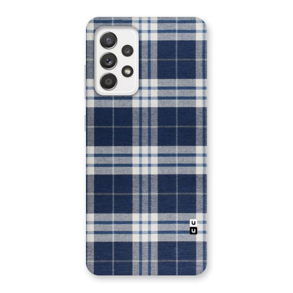 Blue White Check Back Case for Galaxy A52