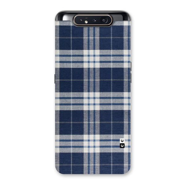 Blue White Check Back Case for Galaxy A80