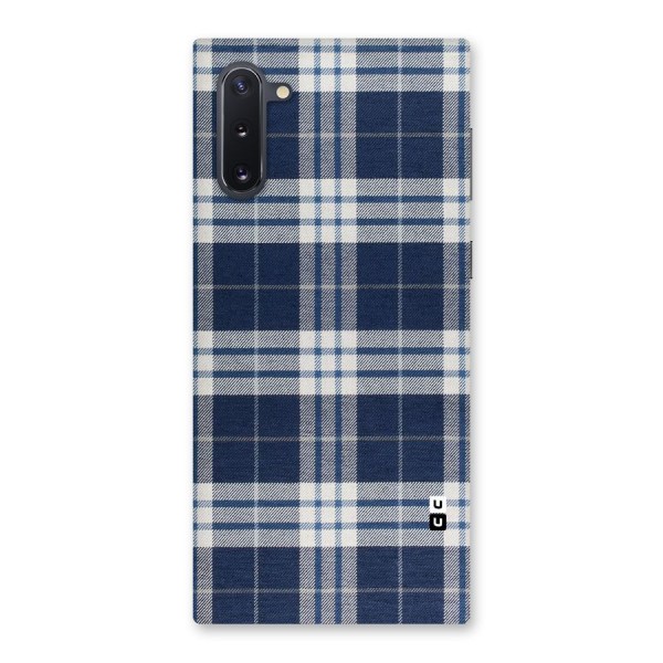 Blue White Check Back Case for Galaxy Note 10