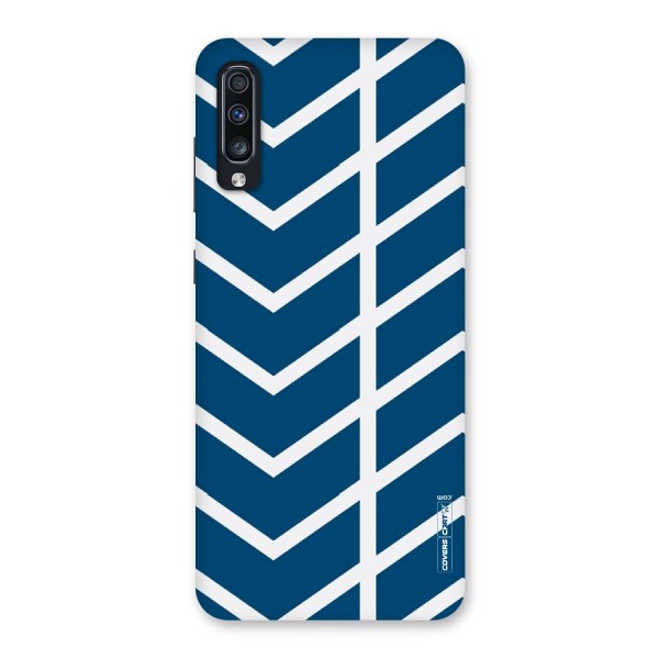 Blue White Pattern Back Case for Galaxy A70
